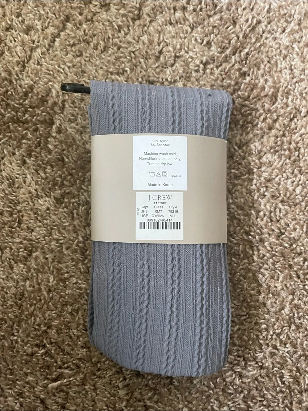 J. Crew Factory Tights M-L New